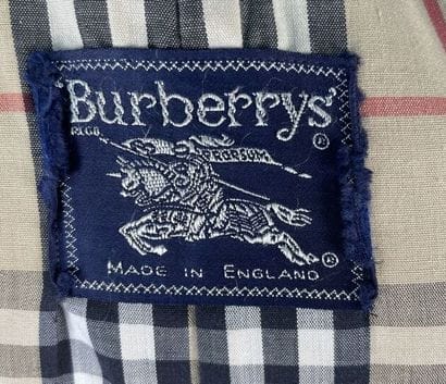 BURBERRY'S
Set of two trench coats 
Stains...
