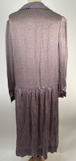 Set of two CHANEL dresses in pink silk (T....