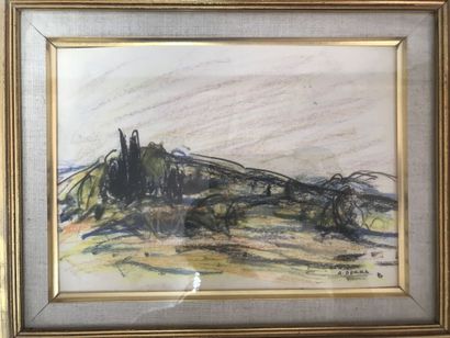 SERRA Antoine (1908-1995)
Landscape
Pencil,...