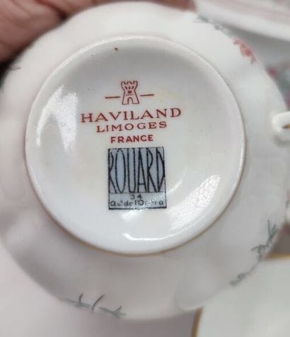 Havilland Limoges, Rouard house
White and...