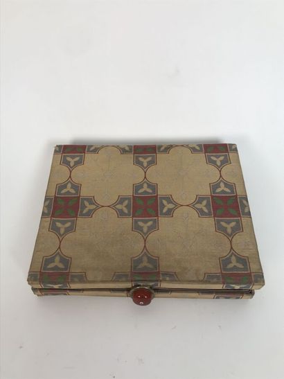 CARTIER Rectangular silk minaudière with...