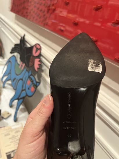 OSVALDO Martini
Pair of black pumps with...