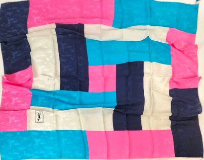 YVES SAINT LAURENT
Set of three silk squares...