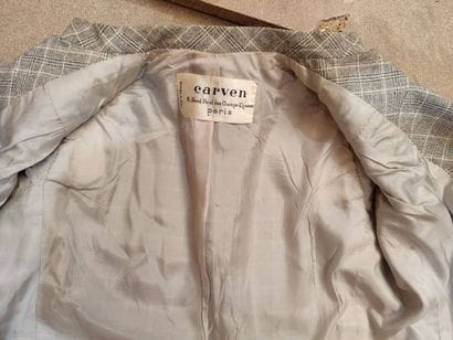 CARVEN
Prince of Wales ensemble with single-breasted...