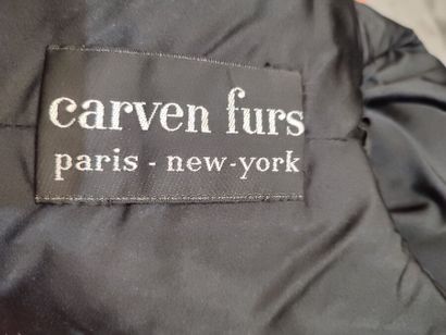 CARVEN FURS
Short jacket in black astrakhan...