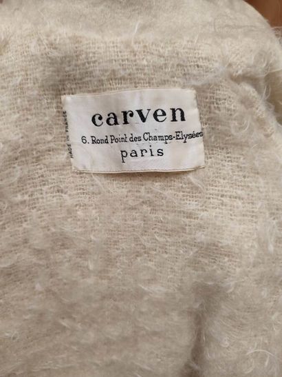 CARVEN
Cream wool ensemble with long jacket,...