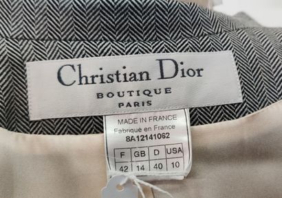 DIOR Christian
Grey herringbone pants and...