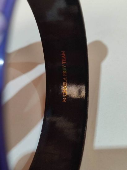 MICHAEL FREY
Black and parma floral enamel...