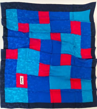 YVES SAINT LAURENT
Set of three silk squares...