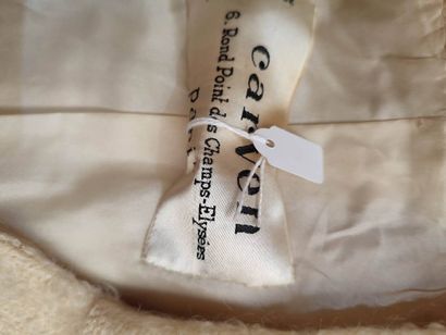 CARVEN
Outfit in cream and gold trim with...
