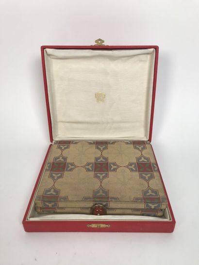 CARTIER Rectangular silk minaudière with...