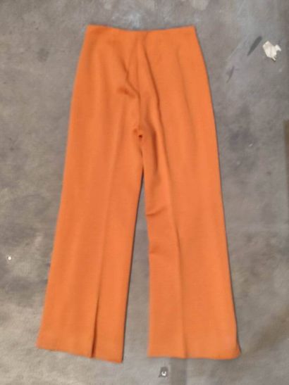 CARVEN
Outfit in terracotta fabric with double-breasted...