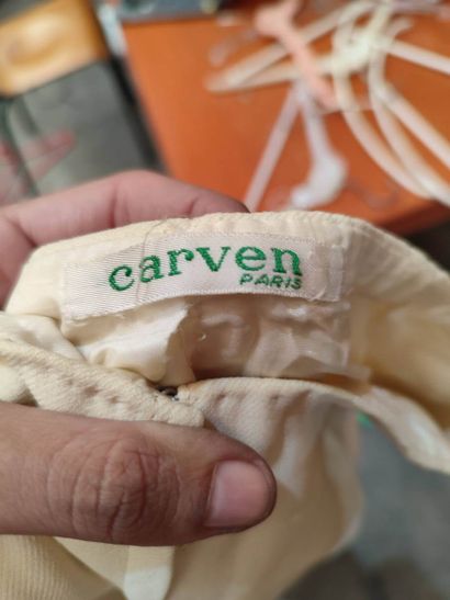 CARVEN
Grey and khaki striped jacket with...