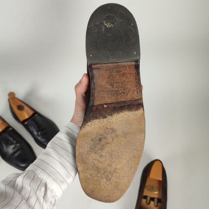 J.M. WESTON
Set of 3 pairs of moccasins and...