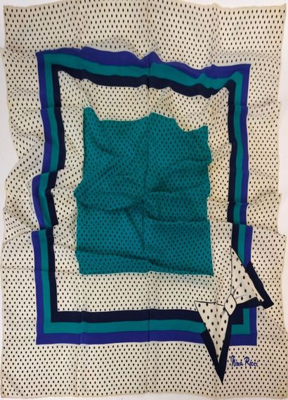 NINA RICCI
Set of two silk squares 
One with...
