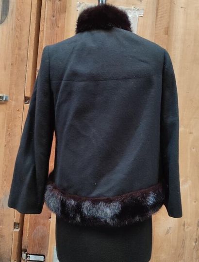 CARVEN
Set of two jackets, one in red wool...