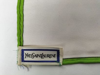 YVES SAINT LAURENT
Set of two silk squares...
