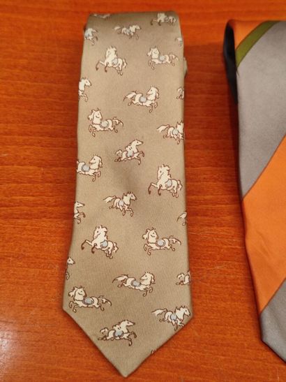 Set of two ties, one YVES SAINT LAURENT and...