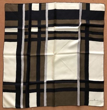 Lot of five silk and silk blend squares including...