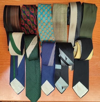LANVIN
Set of eleven fine ties
