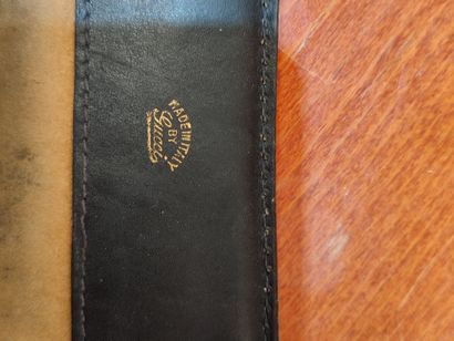 GUCCI
Set of three handbags, two blue and...