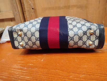 GUCCI
Set of three handbags, two blue and...