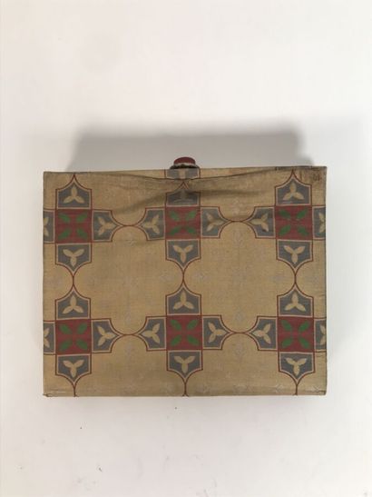 CARTIER Rectangular silk minaudière with...