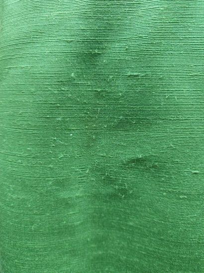 CARVEN
Outfit in green fabric with a single-breasted...