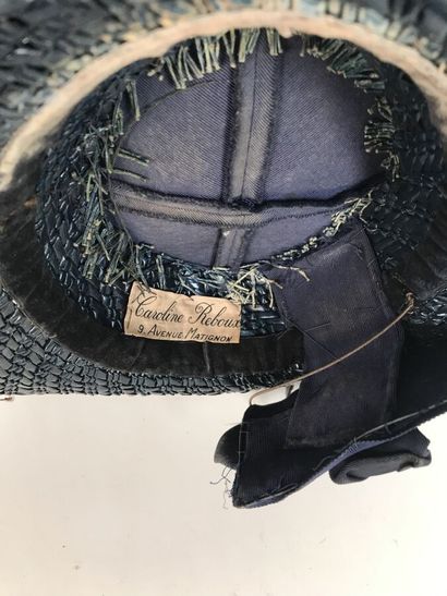 Set of three hats and their boxes, two signed...