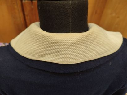 CARVEN
Outfit in navy blue felt with short...