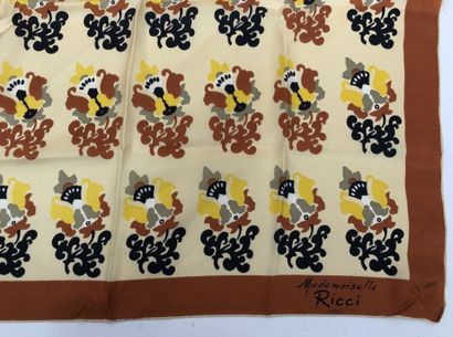 Lot of five silk and silk blend squares including...