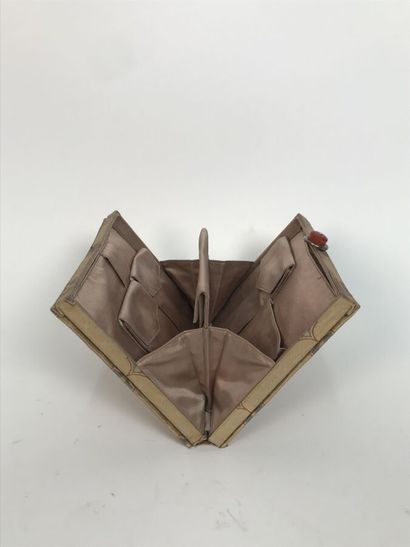 CARTIER Rectangular silk minaudière with...