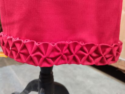 CARVEN
Red fabric set with jacket and skirt,...