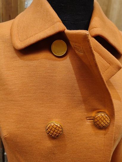 CARVEN
Outfit in terracotta fabric with double-breasted...