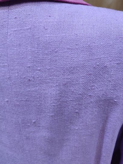 CARVEN
Outfit in pink and purple fabric with...