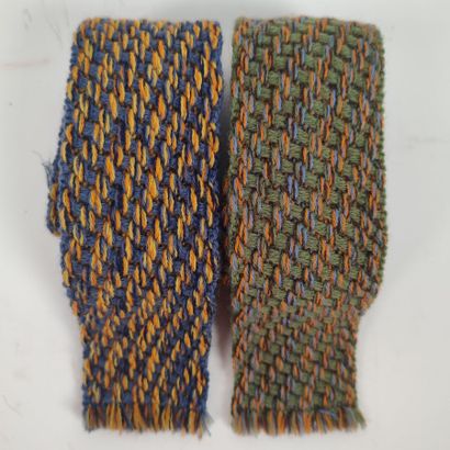 HERMES Set of two knitted ties
