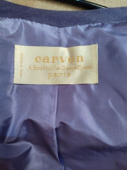 CARVEN
Outfit in parma felt with jacket and...