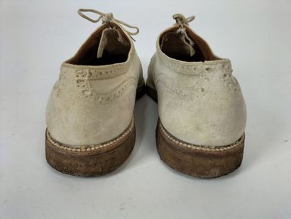 WESTON 
Pair of white nubuck shoes
With two...
