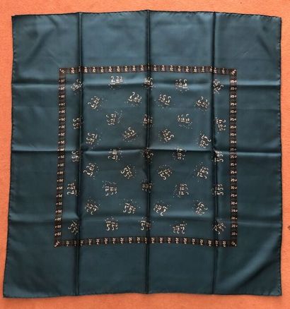Lot of five silk and silk blend squares including...