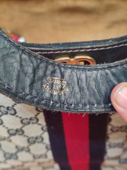GUCCI
Set of three handbags, two blue and...