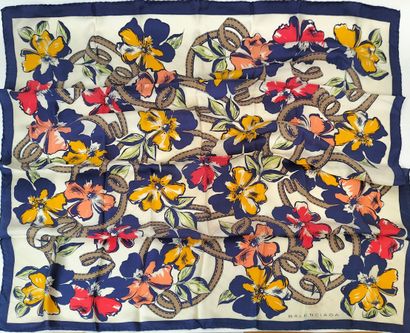 NINA RICCI
Set of two silk squares 
One with...