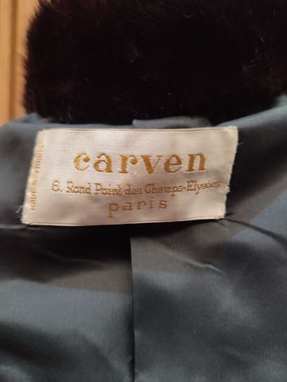 CARVEN
Set of two jackets, one in red wool...