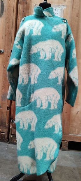 Set including a red cape (stained) and a...