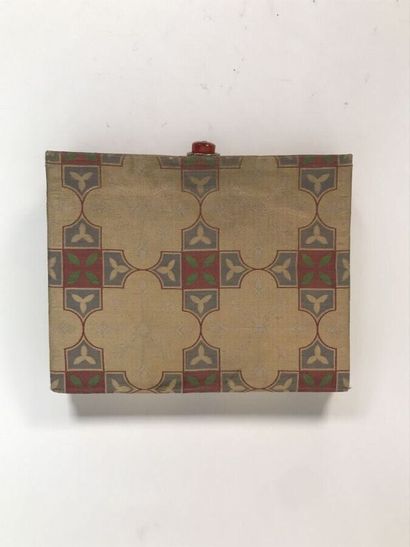 CARTIER Rectangular silk minaudière with...
