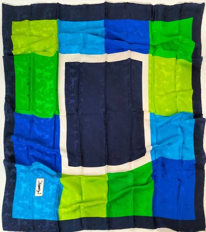 YVES SAINT LAURENT
Set of three silk squares...
