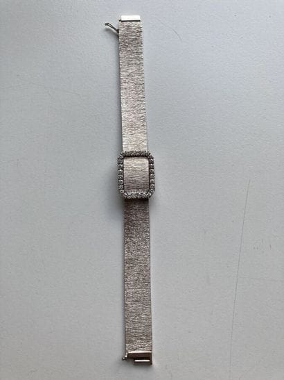 Ladies' wristwatch in 750 thousandths white...
