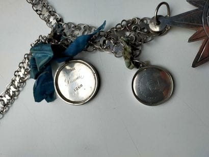 Confrérie necklace in silver 800 and 925...