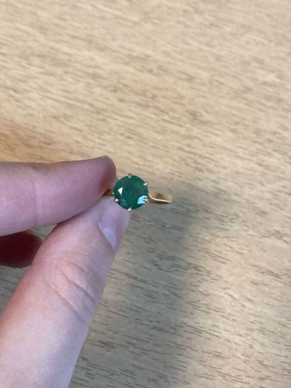 Ring in yellow gold 750 thousandths with...