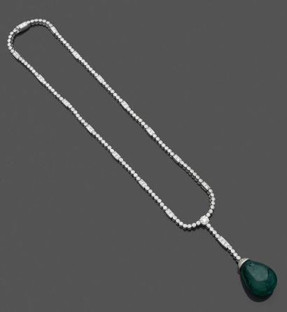 Collier articulé en or gris 750 millièmes...