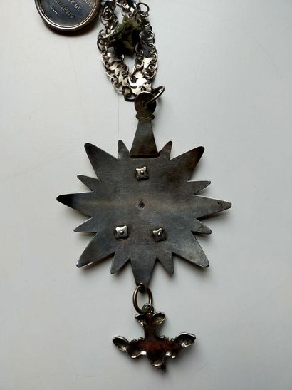 Confrérie necklace in silver 800 and 925...